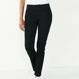 Nine West Tummy-Control Slim Straight Jean
